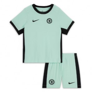 Maillot de foot Chelsea Troisième enfant 2023-24 Manches Courte (+ pantalon court)